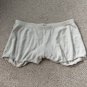Brandy Melville Off White Sleep Shorts